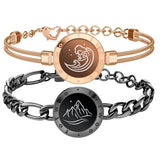 TOTWOO Long Distance Touch Bracelets for Couples – Smart Light-Up & Vibration Love Bracelets | Relationship Gift for Lovers