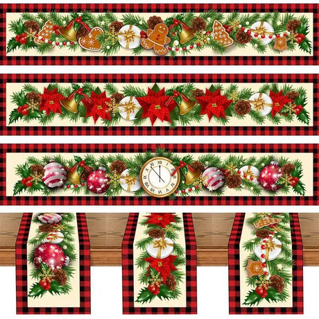 Christmas Table Runner Merry Christmas Decorations For Home - novelvine