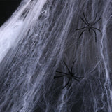 Halloween Decorations: Stretchy Artificial Spider Web – Scary Cobwebs for Party, Bar & Haunted House Props