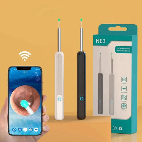 High-Precision Smart Visual Ear Cleaning Kit - 500W Mini Camera Otoscope for iPhone and Android - Health Care Ear Cleaner with Ear Sticks - Explore and Maintain Ear Health with Precision - novelvine