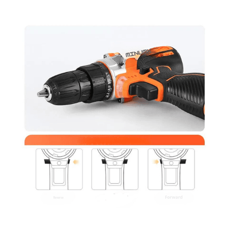 12V Electric Screwdriver 25 Plus 1 Settings Cordless Drill Two Gear Speed Mini Wireless Power Driver Battery Tools - novelvine