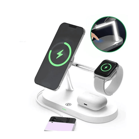 3 in 1 Magnetic Wireless Charger Stand For iPhone 14 13 12 Pro Max Apple Watch 8 7 Airpods Induction USB Fast Charging Station - novelvine