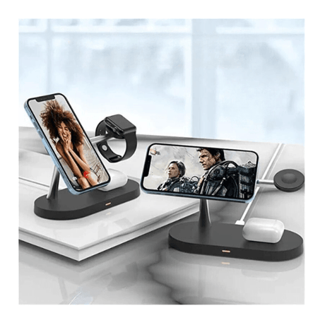 3 in 1 Magnetic Wireless Charger Stand For iPhone 14 13 12 Pro Max Apple Watch 8 7 Airpods Induction USB Fast Charging Station - novelvine