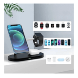 3 in 1 Magnetic Wireless Charger Stand For iPhone 14 13 12 Pro Max Apple Watch 8 7 Airpods Induction USB Fast Charging Station - novelvine