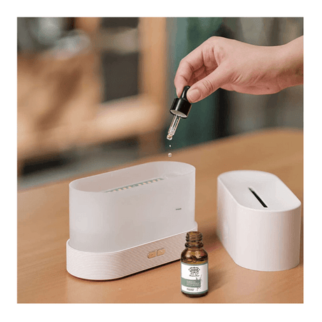 180ML Simulation Flame Ultrasonic Humidifier - novelvine