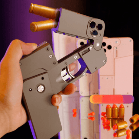 Shell Ejecting folding phone Bullet Toy - novelvine