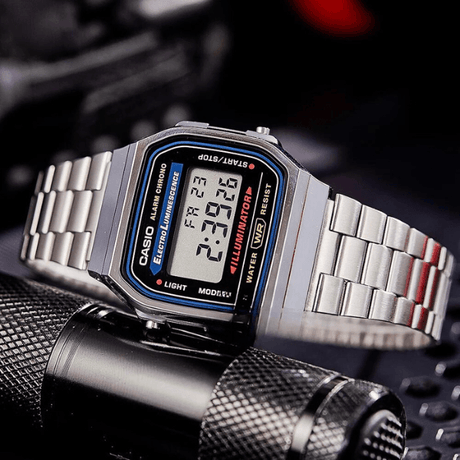 Casio watch silver watch men set brand luxury LED digital Waterproof Quartz men watch Sport military Wrist Watch - novelvine
