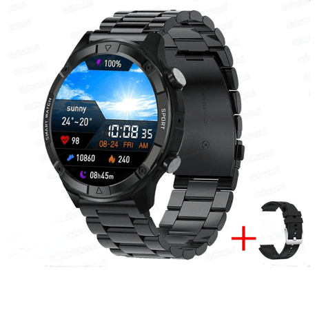 New Smart Watch Men's 4G Memory Local Music Player 454*454 AMOLED Screen Bluetooth Call Sports Man Smartwatch For Man Android iOS - novelvine