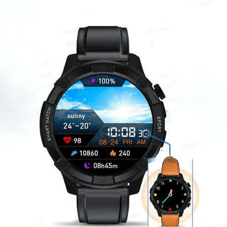 New Smart Watch Men's 4G Memory Local Music Player 454*454 AMOLED Screen Bluetooth Call Sports Man Smartwatch For Man Android iOS - novelvine