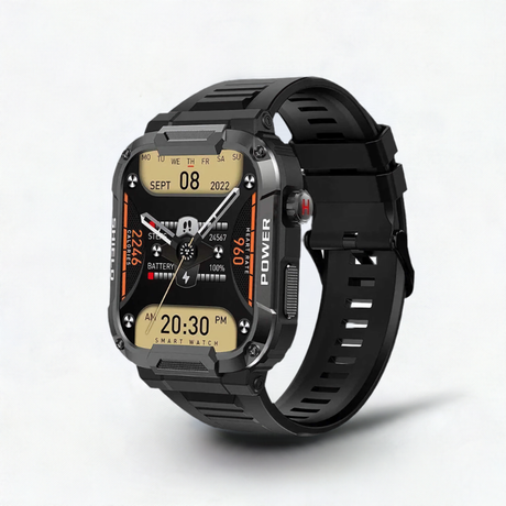 MELANDA 1,85 reloj inteligente militar para exteriores para hombres, reloj inteligente con llamada Bluetooth para Android IOS IP68, relojes deportivos impermeables para Fitness