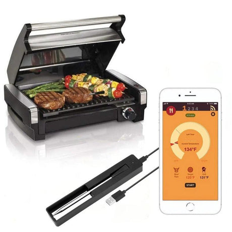 Wireless Meat Food Thermometer for Oven Grill BBQ Smoker Kitchen Smart Digital Bluetooth Barbecue Thermometer Temperature Gauge - novelvine