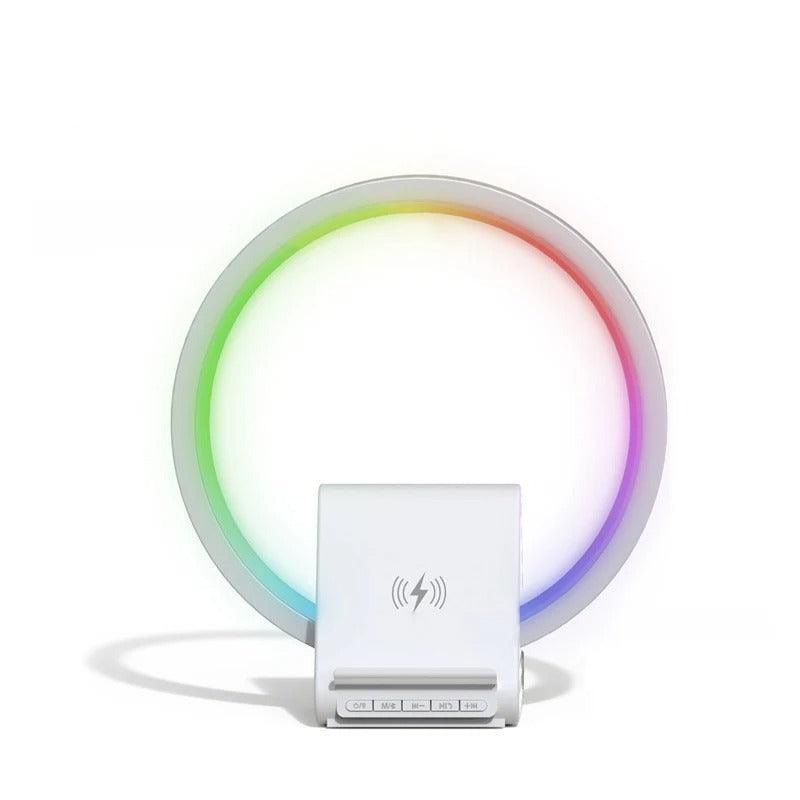 15W RGB Night Light Wireless Charger, Bluetooth Speaker Music Home Styling  and Smart  Lamps