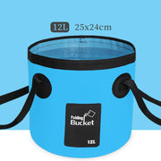 Outdoor portable collapsible water basin