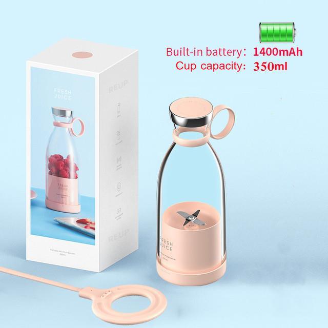 Compact Wireless Portable Mini Fruit Blender - Ideal for Smoothies, Juices, and Milkshakes On-the-Go - novelvine