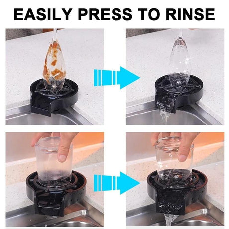 Automatic Glass Rinser Cup Washer for Kitchen Sink - novelvine