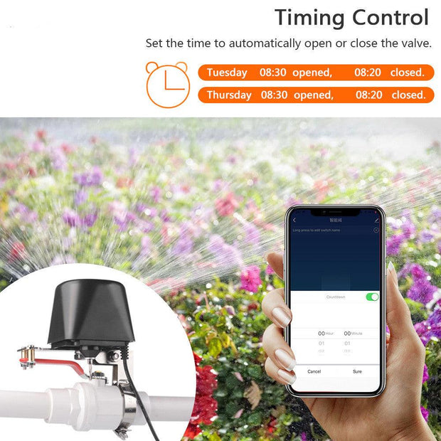Wifi Water Valve Shutoff Timer, Smart Sprinkler Controller