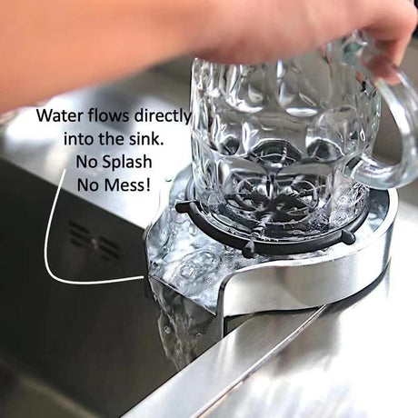 Automatic Glass Rinser Cup Washer for Kitchen Sink - novelvine