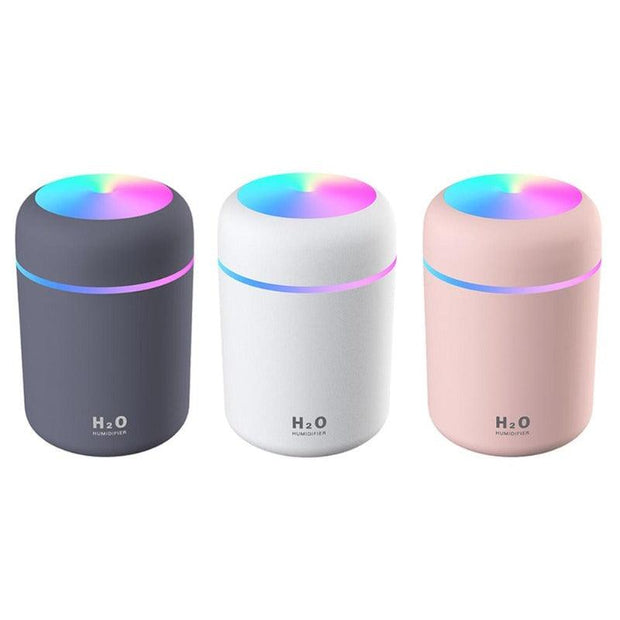 300ml USB Electric Air Humidifier Aroma Diffuser with Cool Mist and Colorful Night Light for Home and Car