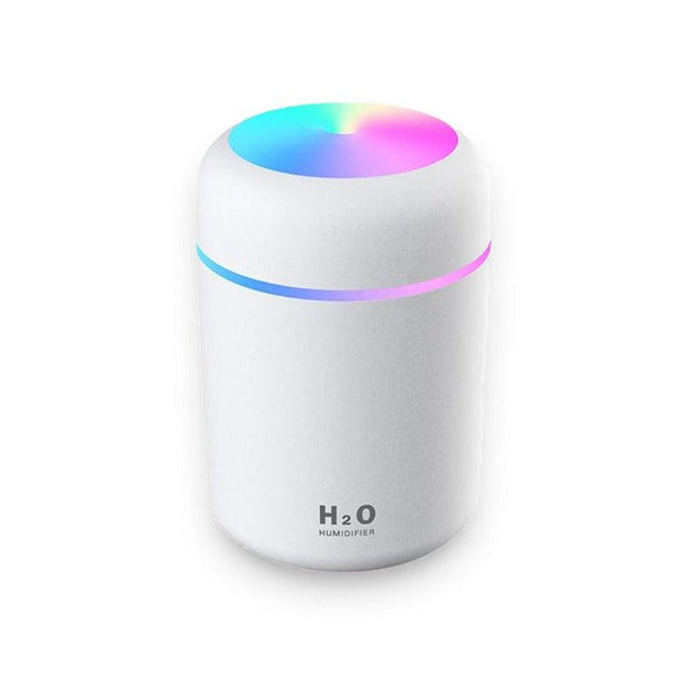 300ml USB Electric Air Humidifier Aroma Diffuser with Cool Mist and Colorful Night Light for Home and Car