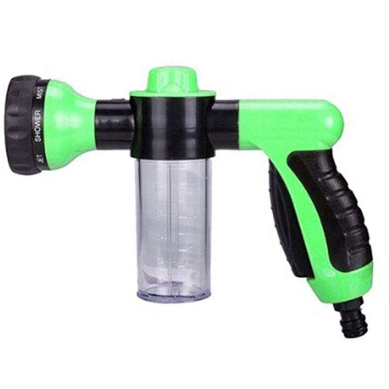 High Pressure Water Hose Nozzle Spray & Soap Dispenser Garden Gun | Car Wash Foam Gun for Watering Plants, Lawn, Patio, Cleaning, & Pet Showering - novelvine