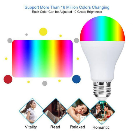 Wireless WiFI Smart RGB Bulb - novelvine