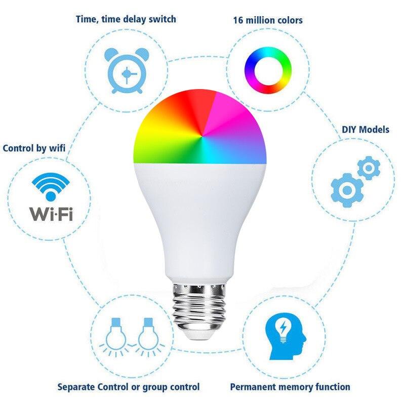 Wireless WiFI Smart RGB Bulb - novelvine