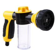 High Pressure Water Hose Nozzle Spray & Soap Dispenser Garden Gun | Car Wash Foam Gun for Watering Plants, Lawn, Patio, Cleaning, & Pet Showering