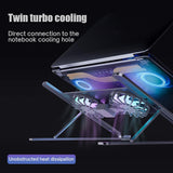 RGB Light Laptop Stand With Cooling Fan - novelvine