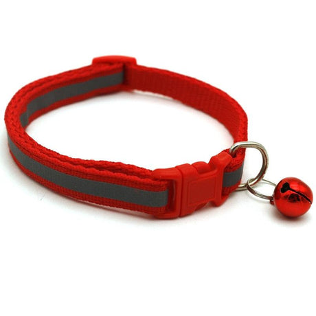 Reflective Pet Collar with Bell - novelvine