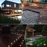 Bright & Eco-Friendly Solar Ground Lights - Weatherproof LED Outdoor Pathway & Garden Lighting