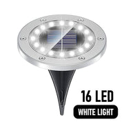 8/16 LED Solar Ground Lights Outdoor Waterproof Garden Decoration Pathway Yard Landscape Lighting for Patio, Lawn, Path, Disk