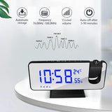 Projector Snooze LED Digital Alarm Clock
