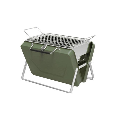 Portable Folding Charcoal BBQ Grill - Camping Cooking - Stainless Steel Coal Grill - novelvine