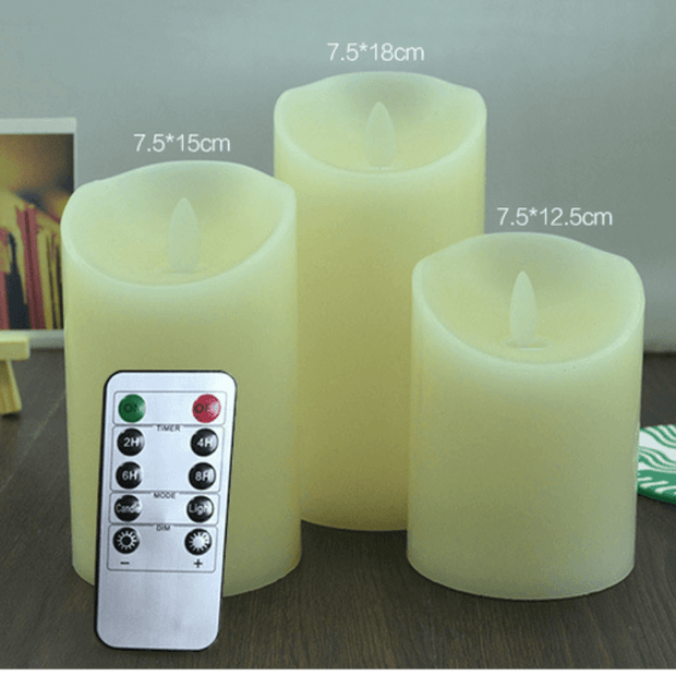Flameless Remote Controlled Candles