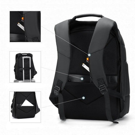 USB Charging Waterproof Backpack - novelvine